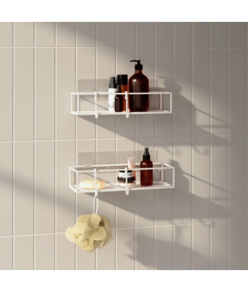 Umbra - Bacs de douche adhésifs Cubiko, lot de 2