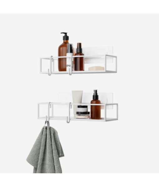 Umbra - Bacs de douche adhésifs Cubiko, lot de 2