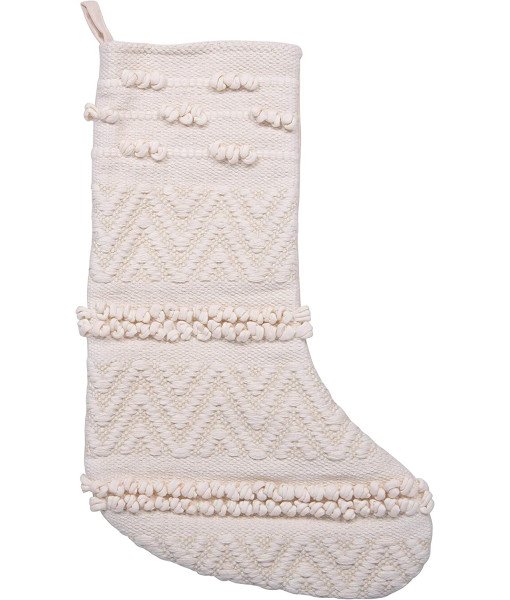 Bas de Noël coton crème Bas de Noël coton crème