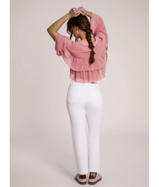 Jeans Chloé coupe droite ''White Lotus'' - Grandeur 27