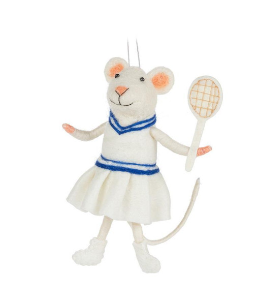 Ornement de souris de tennis