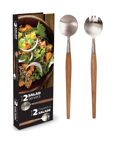 Ensemble de couverts à salade ACACIA S/2