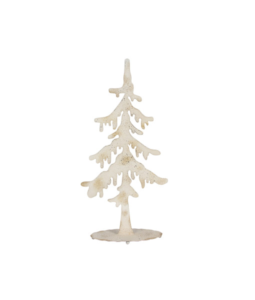 Sapin en métal blanc vieilli