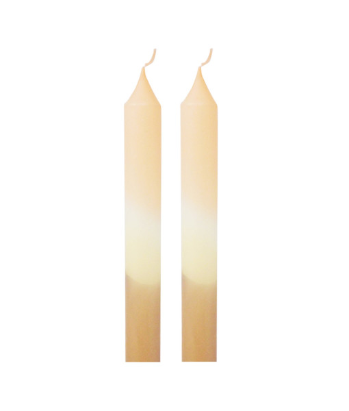 Ensemble de 2 bougies ombrées ''nude''