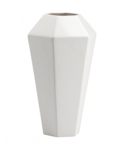 Vase en céramique évasé blanc