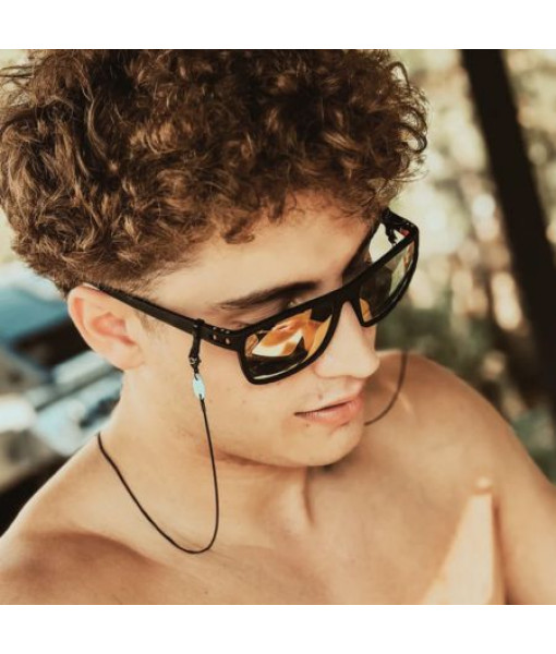 A5 — Chaîne à lunettes Classique noir multi-attache
