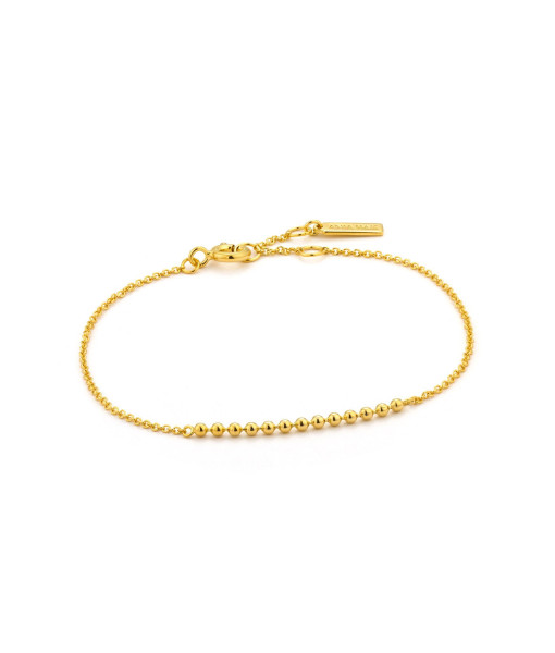 Bracelet moderne doré à multiple billes