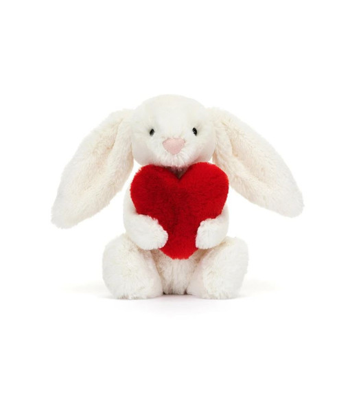 Lapin timide coeur d'amour rouge - petit