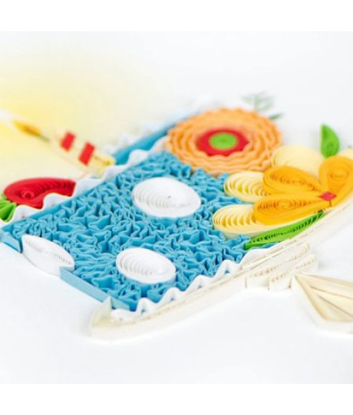 Quillingcard - Carte Gâteau de Fête Papier Roulé