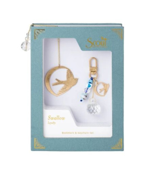 Scout - Ensemble marque-page et porte-clés - Hirondelle/Fidélité
