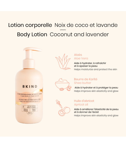 BKIND - Lotion pour le corps - Coconut et lavande