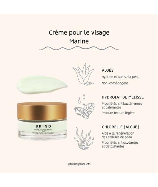 Hydratant visage aux algues marines