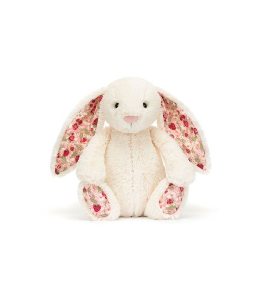 Jellycat - Lapin crème fleuri ''Berry''