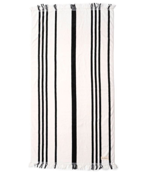 Serviette de plage ''Vintage black stripe''
