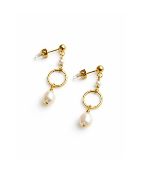 Caroline Néron - Boucles d'oreilles Astre Perles d'eau douce