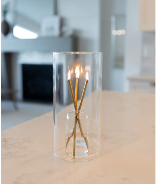Everlasting Candle - Cylindre de verre Hurricane