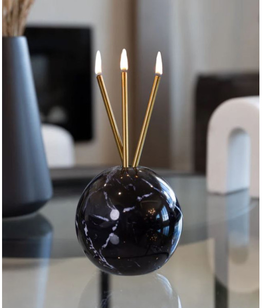 Everlasting Candle - Vase Neva marbre noir