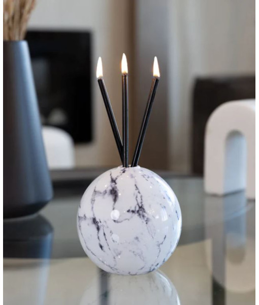 Everlasting Candle - Vase Neva marbre blanc