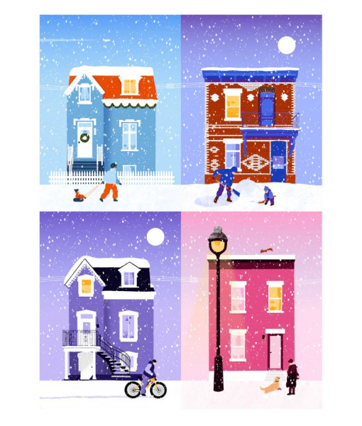 Holiyay - Neige à Montréal 1000pcs