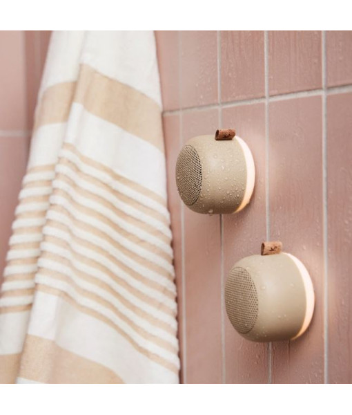 Kreafunk - Haut-parleur/lampe Bluetooth aLIGHT ivoire sable
