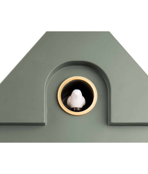 Horloge murale Modern Cuckoo - Vert jungle