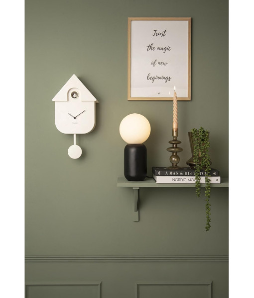 Horloge murale Modern Cuckoo - Blanche