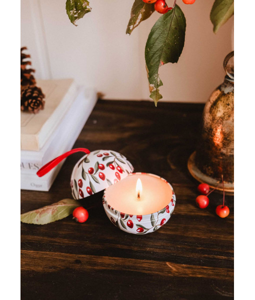 Bougie Ornement de Noël - Canneberges épicées