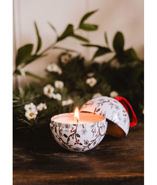 Bougie Ornement de Noël - Fleur d’hiver