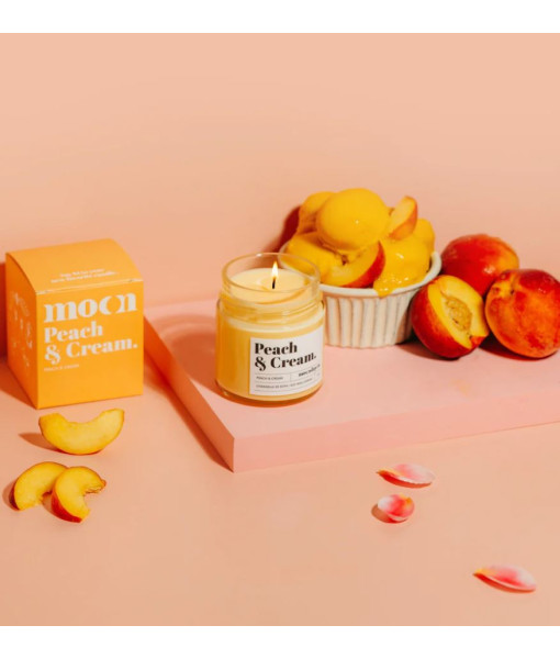 Bougie ''Peach & Cream.''
