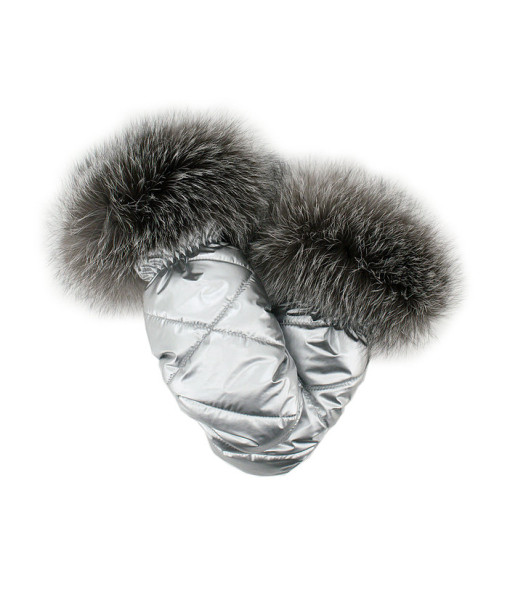 Mitaines couleur argent