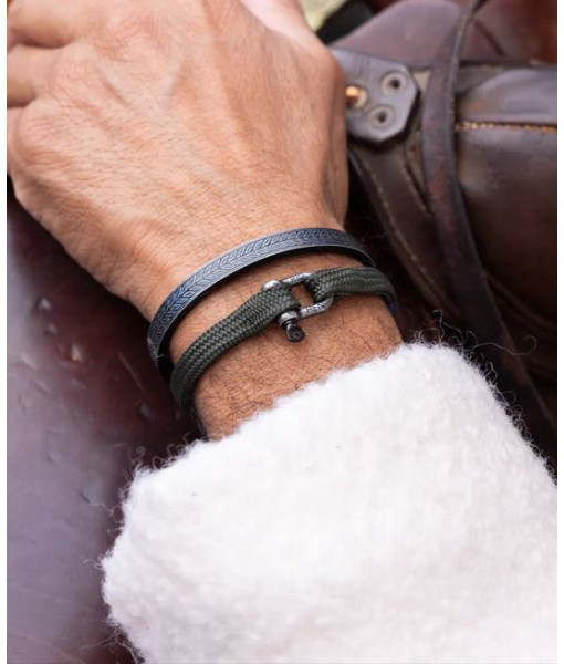 Pig & Hen - Bracelet Navarch 9mm - chevron vintage