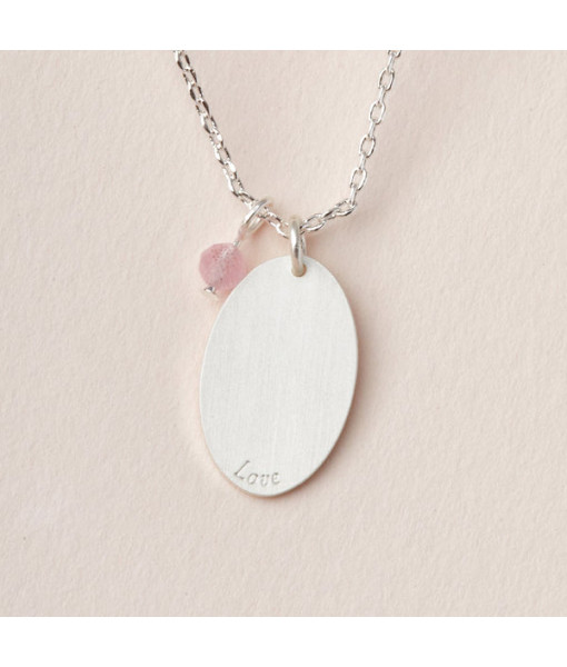 Collier Amour Quartz rose