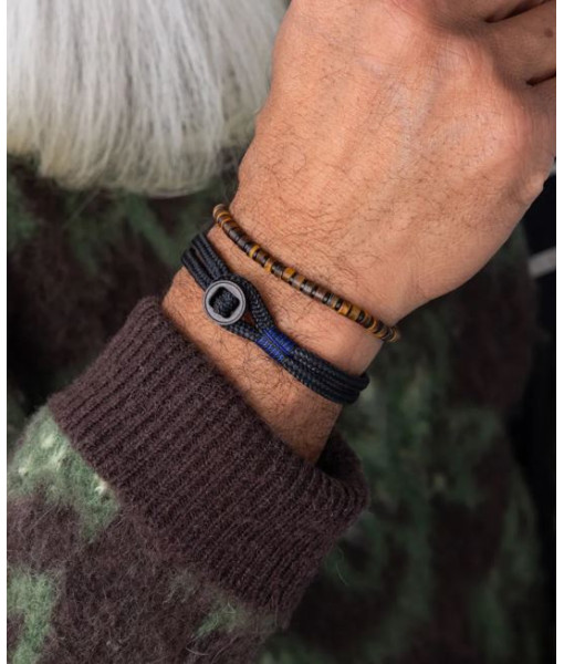Pig & Hen - Bracelet Don Dino - noir et noir