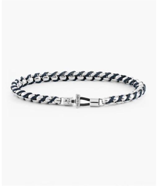 Pig & Hen - Bracelet Catena Venetian - marine et argent