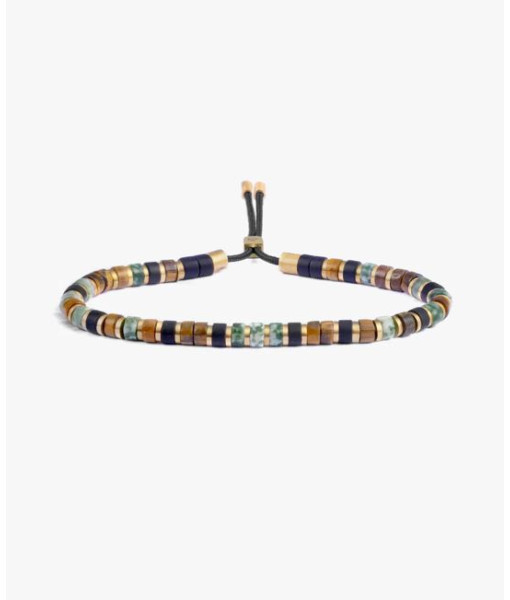 Pig & Hen - Bracelet brontide 4mm ajustable - nagoya or