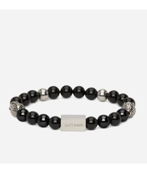 Bracelet Miracle pierres noires, grises et buddha