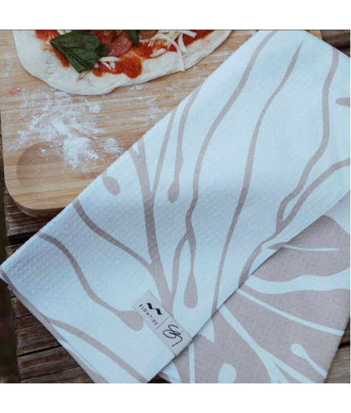 Linge à vaisselle microfibre Ulu - Crème