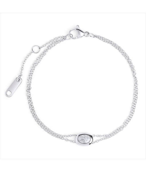 Mia - Bracelet Clémence argent