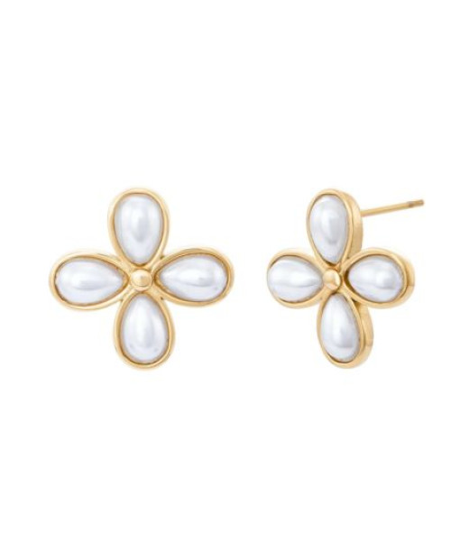 Twenty Compass - Boucles d'oreilles Fleur doré