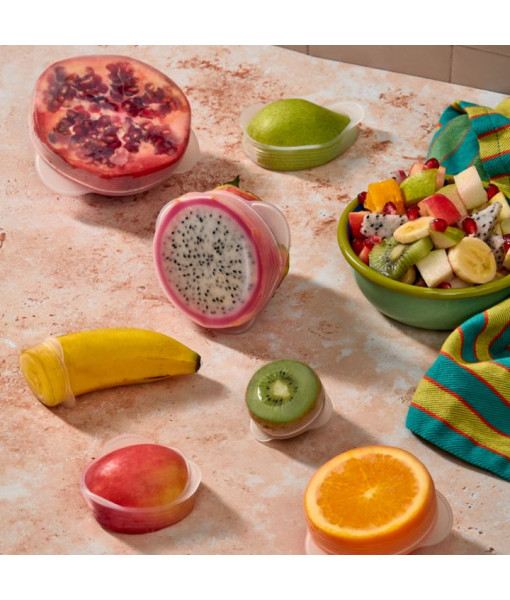 Couvercles en silicone pour fruits et légumes